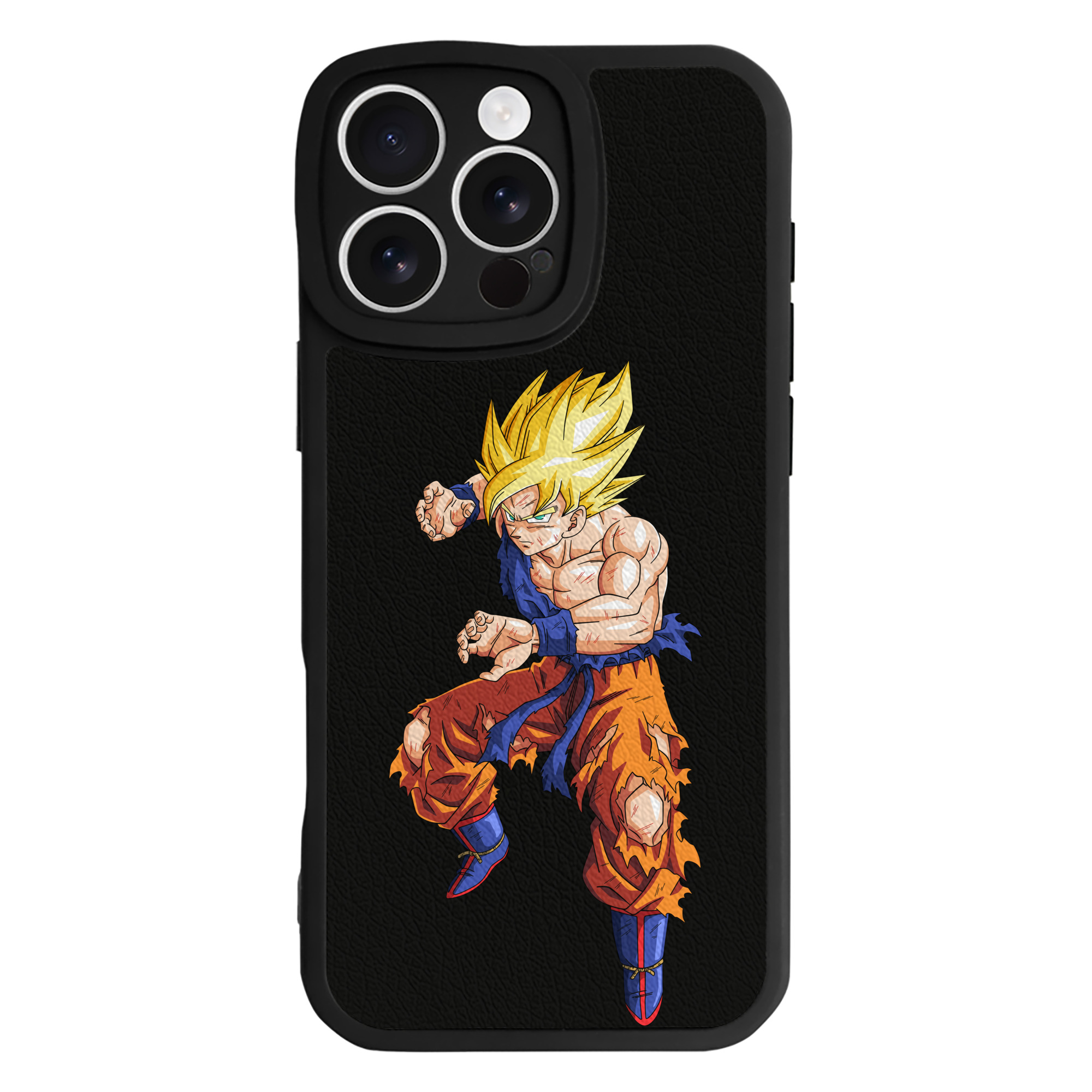 （画像用） ドラゴンボール 孫悟空（そん ごくう）Son Goku カカロット DRAGON BALL Kakarotto 【iPhone 16シリーズ対応】シリコンスマホケース（レザー調） 材質：シリコン